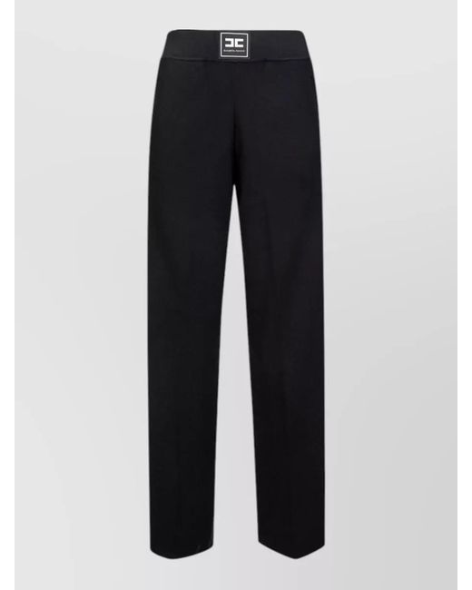Elisabetta Franchi Black Side Stripe Track Pants