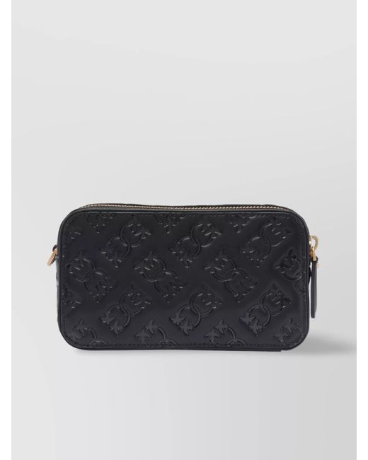 Pinko Blue Love Bag Mini Leather Shoulder Bag