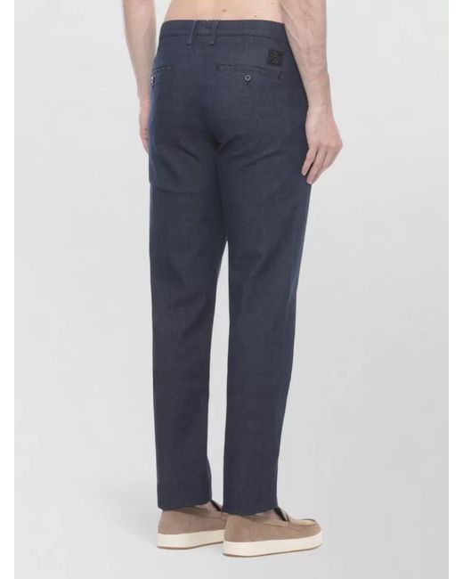 Jacob Cohen Blue Straight Leg Cotton Denim Five Pocket Jeans for men