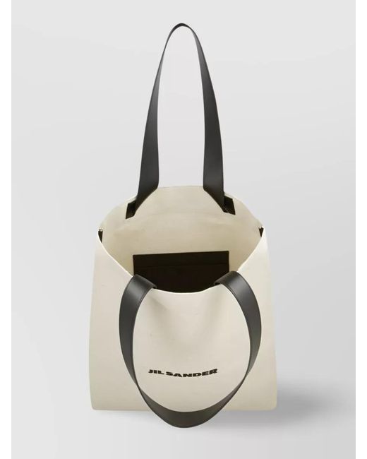 Jil Sander Natural Canvas Tote Bag for men