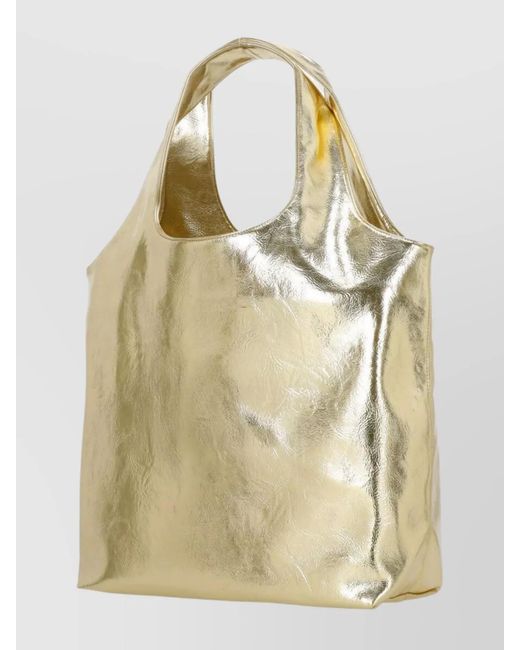 A.P.C. Natural Metallic Finish Tote Bag Logo