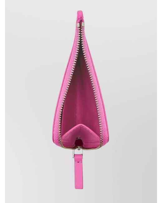 Marc Jacobs Pink Leather Zipped Cardholder