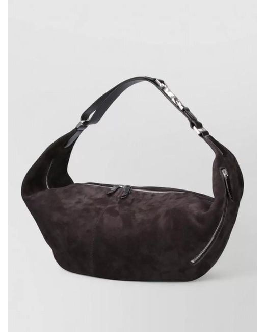 Lemaire Black Leather Shoulder Bag
