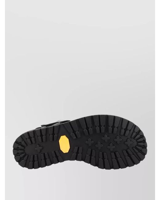 Studio Nicholson Black Sandal Sandom Open Toe Rubber Sole