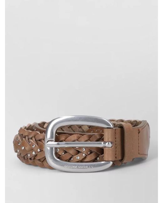 Golden Goose Deluxe Brand Multicolor Braided Belt Adjustable Length Studded Trim