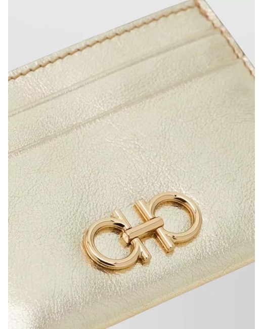 Ferragamo Natural Leather Card Holder