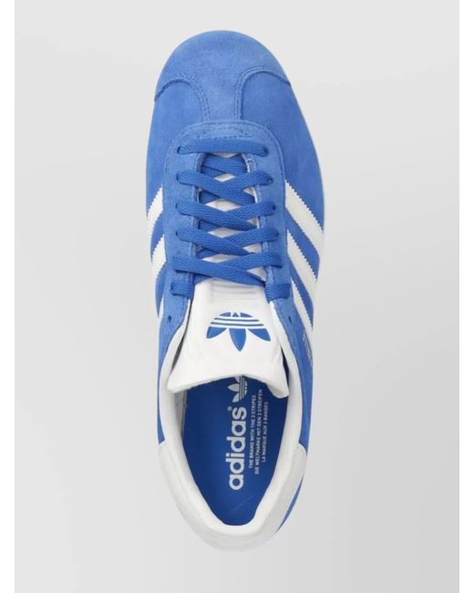 Adidas Blue Suede Leather Low-Top Sneakers