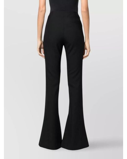 Ambush Black Virgin Wool Slim-Fit Flared Trousers