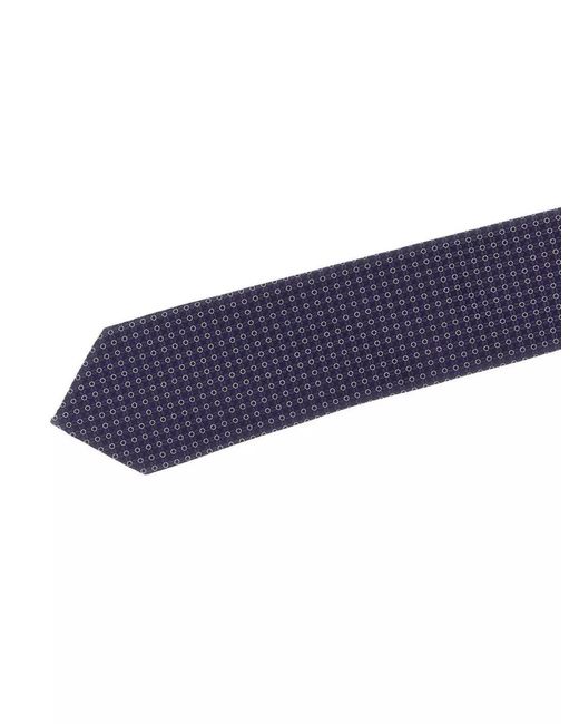Pal Zileri Purple Slim Patterned Silk Necktie for men