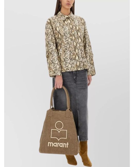 Isabel Marant Gray "Slit Front" Skirt Back Pockets