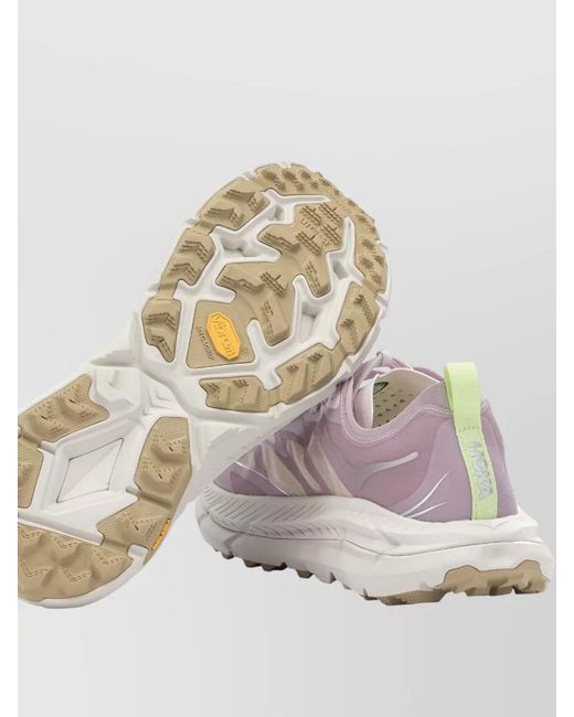 Hoka One One Pink Nylon Mafate Speed 4 Lite Low-Top Sneakers for men