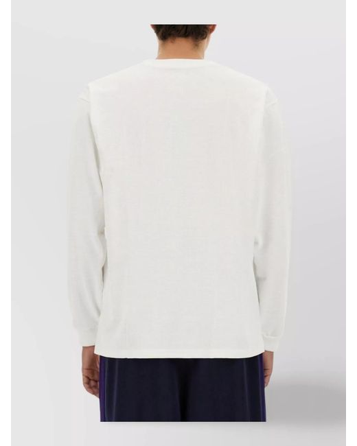 Needles Blue Logo T-Shirt for men