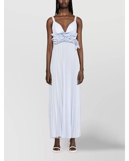 P.A.R.O.S.H. White Maxi Dress