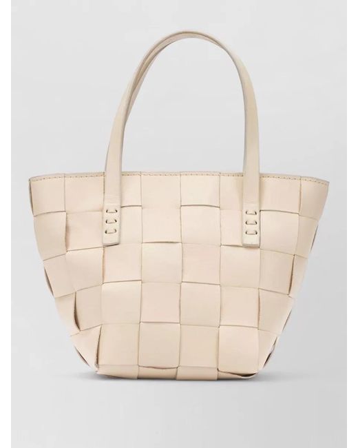 Dragon Diffusion Natural Japan Small Tote Bag Woven Design