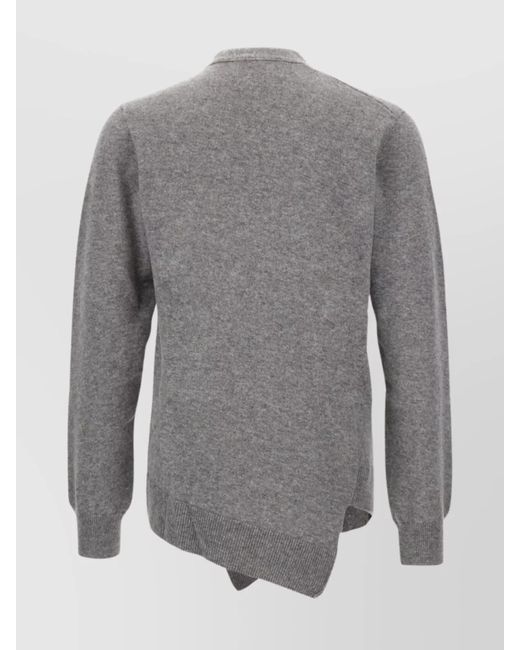 Comme des Garçons Gray Wool Cardigan for men