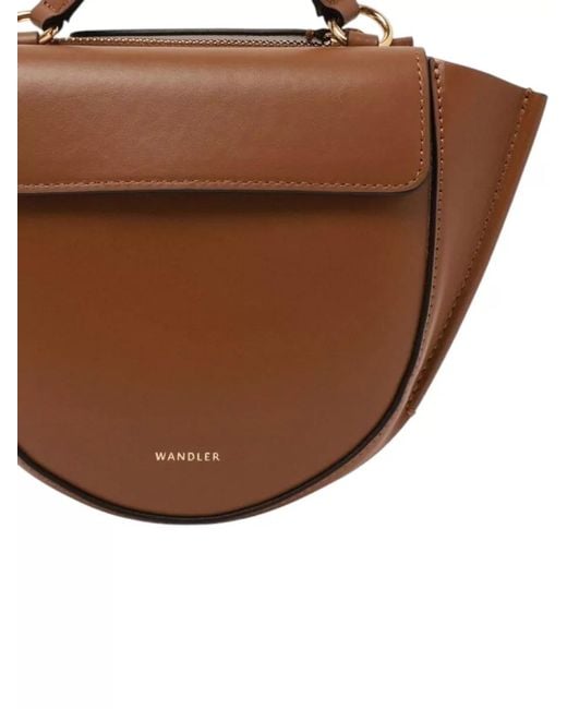 Wandler Brown Hortensia Small Crossbody Bag Top Handle