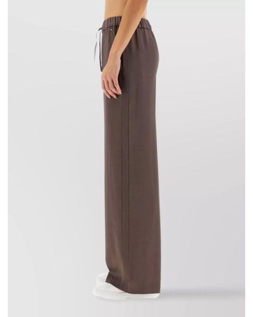 Herno Brown Wide-Leg Trousers