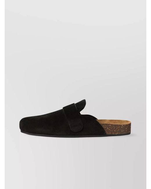 Tory Burch Black Suede Mellow Mules