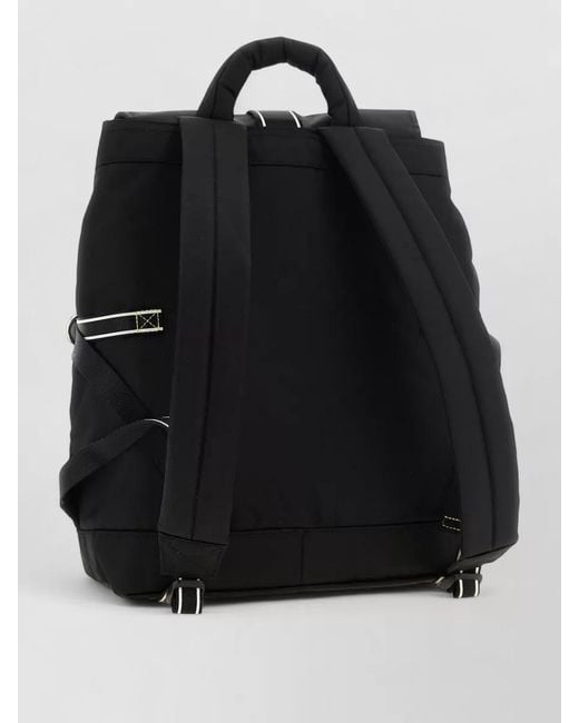 Ganni Black Urban Backpack Adjustable Straps Front Pockets
