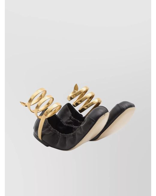 Rene Caovilla Multicolor Lambskin Ballerina Shoes