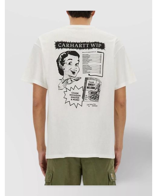 Carhartt White Organic Cotton Short-Sleeve T-Shirt for men