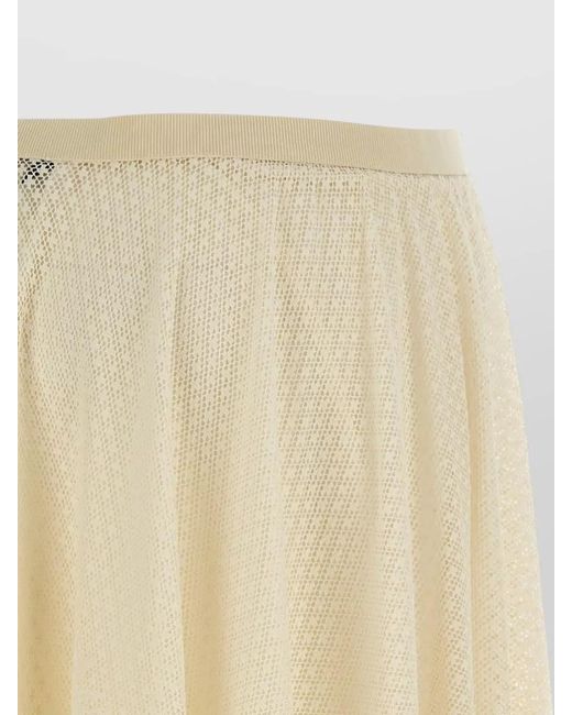 Fabiana Filippi Natural Lace A-Line Skirt