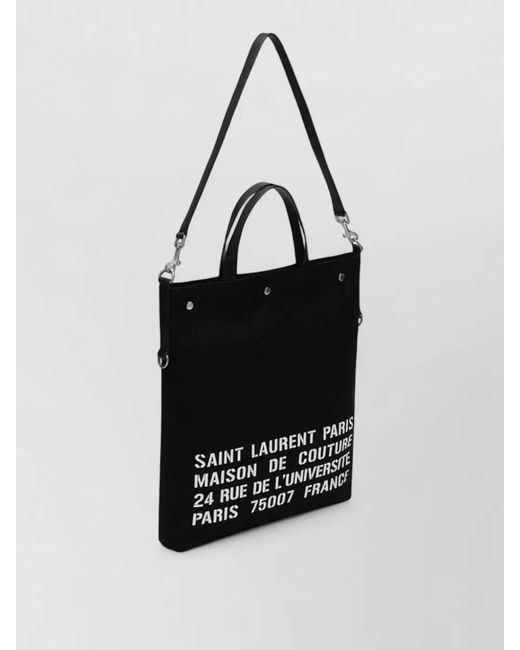 Saint Laurent Black Tote Bag Shoulder Strap And Top Handles for men