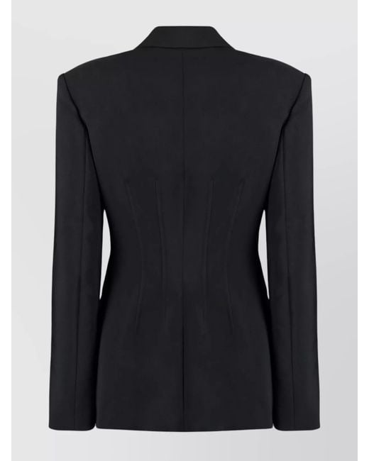 Genny Black Single-Breasted Jacket