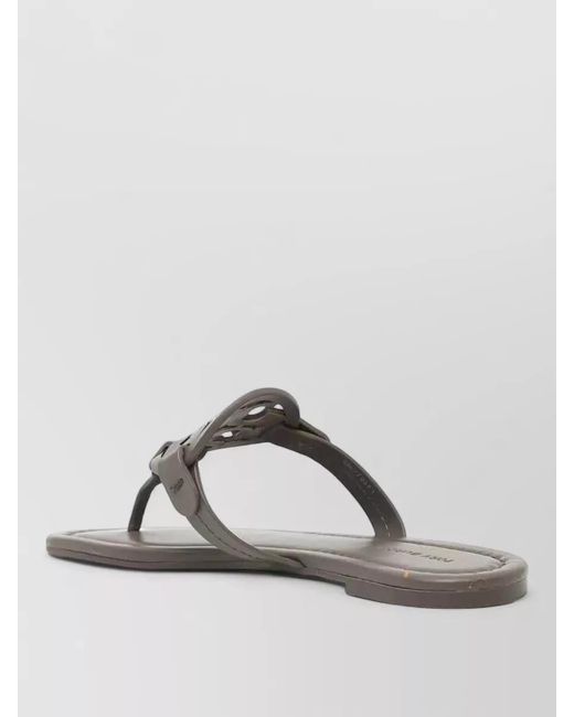 Tory Burch Multicolor Miller Sandals Round Footbed Flat Sole