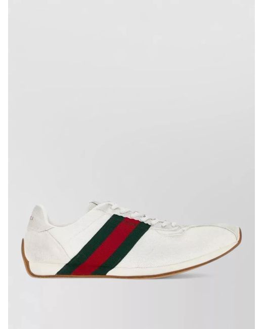 Gucci Multicolor Mesh And Suede Lace-Up Sneakers for men