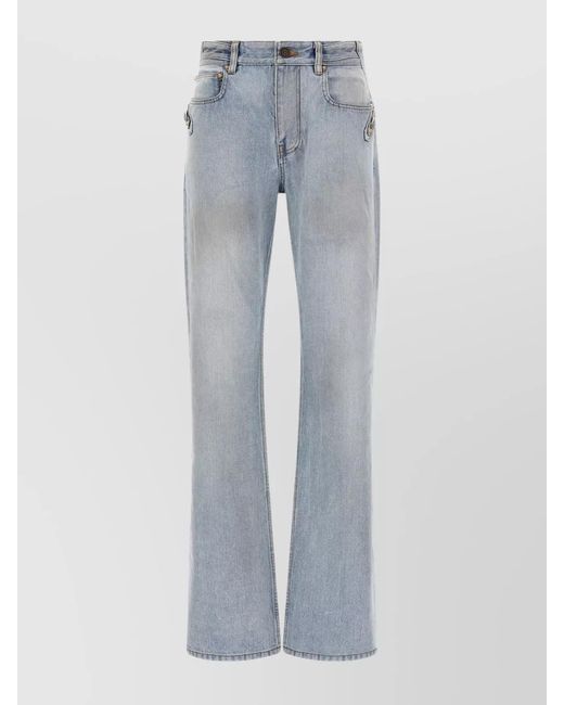 Balenciaga Blue Denim City Regular-Fit Straight-Leg Jeans