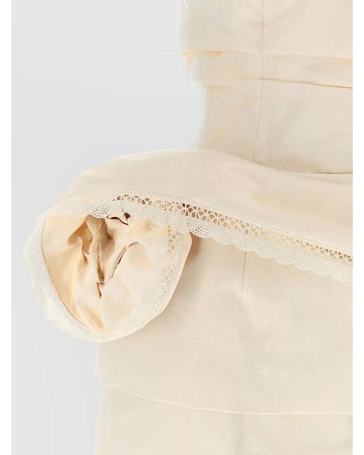 Magda Butrym Natural Silk Mini Dress