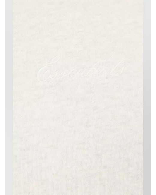 Fear Of God White Hooded Cotton Blend Sweatshirt Kangaroo Pocket for men