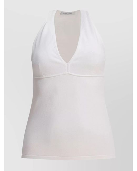 Max Mara White Viscose Top