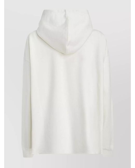 Marni White Cotton Oversized Hoodie
