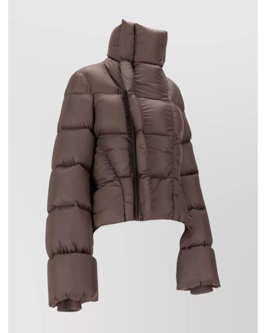 Rick Owens Brown Down Puffer Jacket