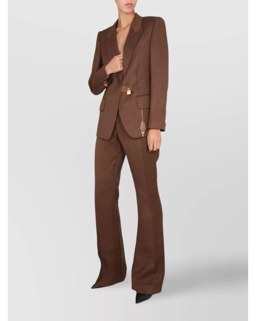 Tom Ford Brown Single-Breasted Blazer