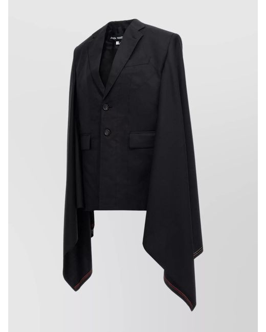 Junya Watanabe Black Wool Cape