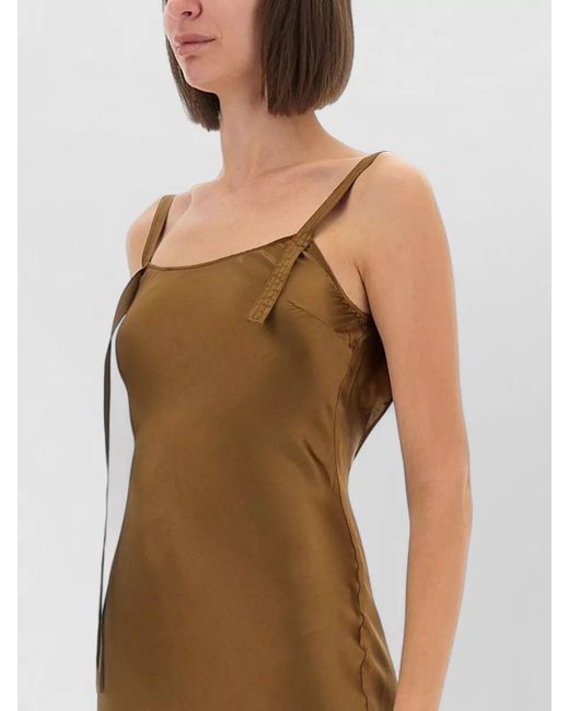 THE GARMENT Natural Catania Dress Bow Detail Open Back