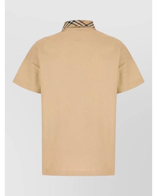 Burberry Natural Cotton Polo Shirt