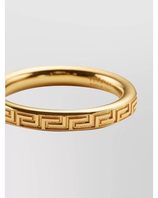 Versace Yellow Engraved Key Ring for men