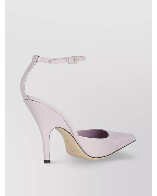 By Far Pink Leather Pumps