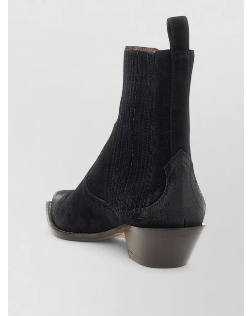 Sonora Boots Black Hernan Ankle Boots Pointed Toe Pull Tab