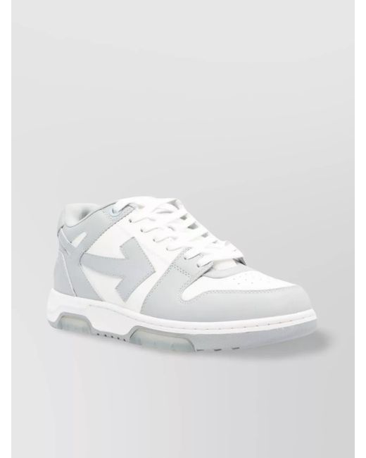 Off-White c/o Virgil Abloh White Low Top Sneakers With Perforated Toe And Rubber Sole for men
