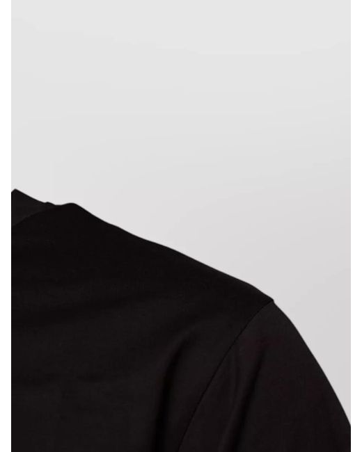 Dolce & Gabbana Black Cotton Logo Short-Sleeve Crew-Neck T-Shirt for men