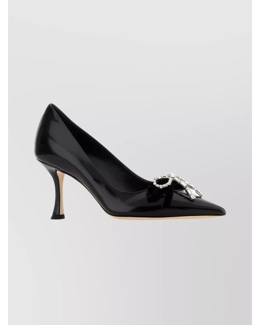 Auria 70 Crystal Embellished Glittered Pumps