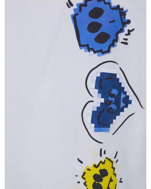 Barrow White Jersey T Shirt Crew Neck Graphic for men