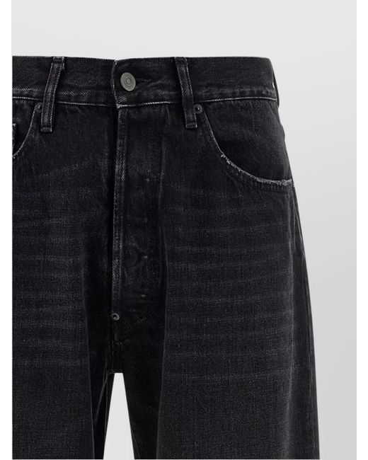 Maison Margiela Black Denim High-Rise Straight-Leg Jeans for men