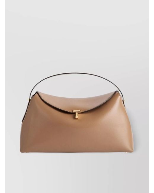 Totême  Natural Lock Leather Shoulder Bag