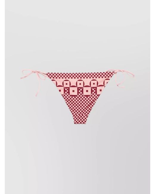 Fendi Pink Micro Patchwork Printed Low-Rise Bikini Briefs